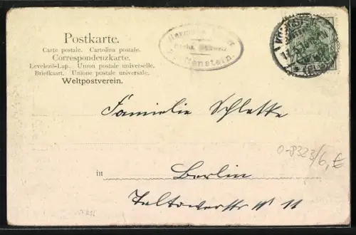 AK Pfaffenstein /Sächs. Schweiz, Ortsansicht mit Berg