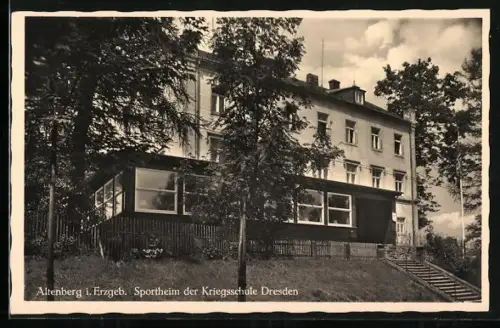 AK Altenberg i. Erzgeb., Sportheim der Kriegsschule Dresden