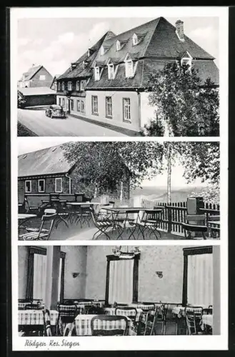 AK Rödgen /Krs. Siegen, Cafe und Pension Rödger Hof