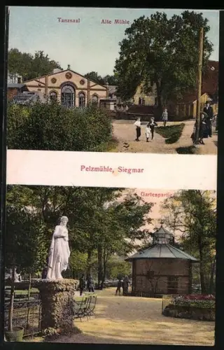 AK Siegmar, Gaststätte Pelzmühle mit Garten