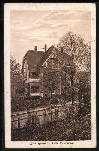 AK Bad Hartha, Blick auf das Hotel Villa Quisisana