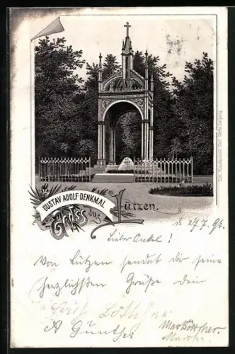 AK Lützen, Das Gustav Adolf-Denkmal