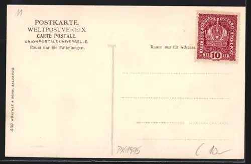 AK Altaussee, Ortsansicht mit Trisselwand