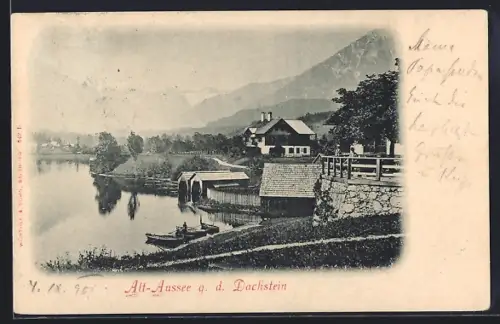 AK Alt-Aussee, Teilansicht gegen den Dachstein