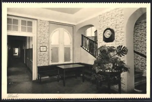 AK Gröbming, Diele in der Kuranstalt für Kaufmännische Angestellte in Wien
