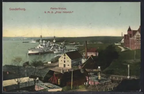 AK Sonderburg, Marine Station S.M.S. Print Heinrich