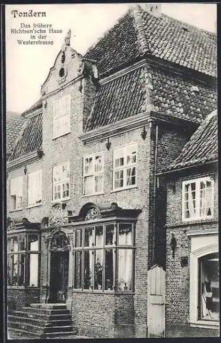 AK Tondern, Das frühere Richtsen`sche Haus in der Westerstrasse