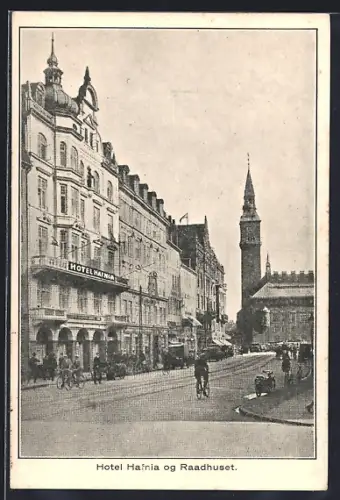 AK Kobenhavn, Hotel Hafnia, Raadhuspladsen Vester Voldgade 23