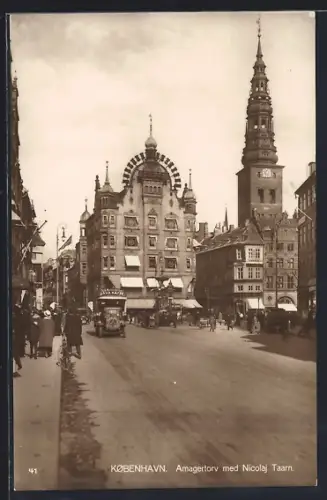 AK Kobenhavn, Amagertorv med Nicolaj Taarn