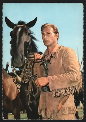 AK Karl May Film Winnetou 2. Teil, Schauspieler Lex Barker