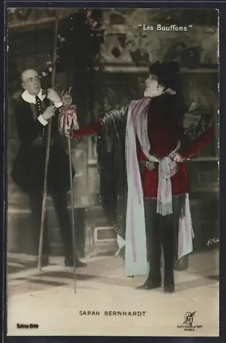 AK Schauspielerin Sarah Bernhardt in  Les Bouffons