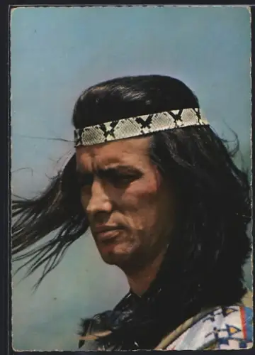 AK Karl May Film Winnetou 2. Teil, Schauspieler Pierre Brice