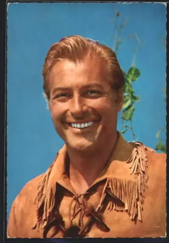 AK Lex Barker als Old Shatterhand im Film Winnetou, I. Teil