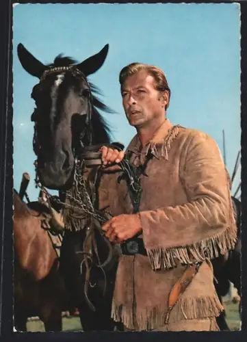 AK Karl May Film Winnetou 2. Teil, Schauspieler Lex Barker