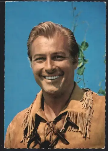 AK Lex Barker als Old Shatterhand im Film Winnetou, I. Teil