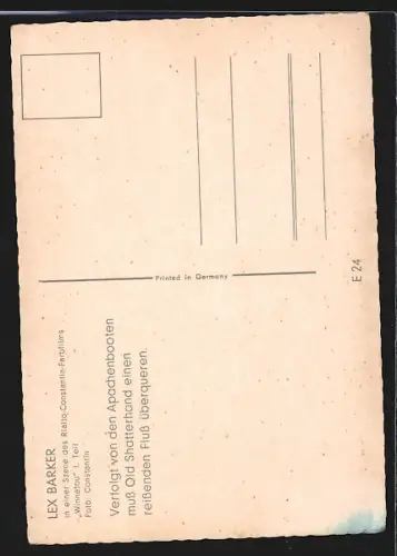 AK Karl May, Winnetou I, Lex Barker im Fluss