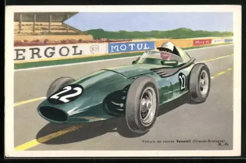 AK Vanwall beim Autorennen