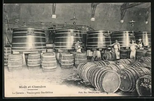 AK Moet et Chandon, La Cuverie, Vendangeoir Ste-Hélène, Lager