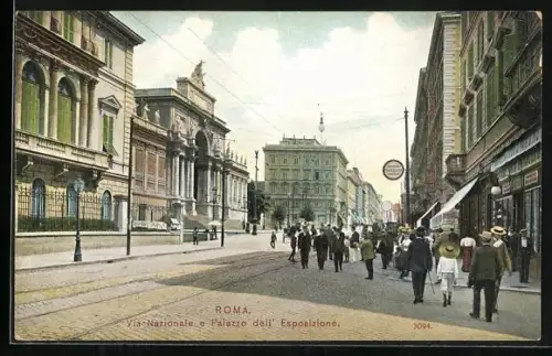AK Roma, Via Nazionale e Palazzo dell` Esposizione