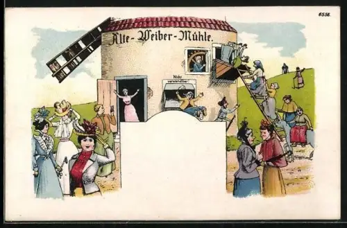 AK Alte-Weiber-Mühle, frauenfeindlicher Humor