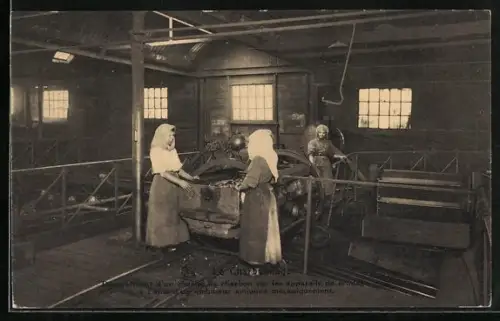 AK Kohlenbergbau, Arbeiterinnen an einer Maschine