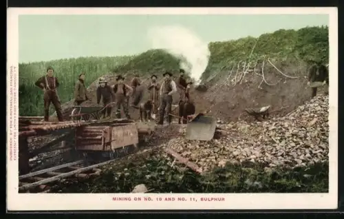 AK Sulphur, Mining on No. 10 and No. 11, Bergbau
