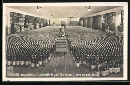 AK Saint-Jean-de-Vals, 300.000 bouteilles Vals-Saint-Jean prêtes à être expédiées