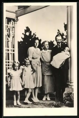 AK Ottawa, Voorjaar 1943, Bernhard von den Niederlanden mit Familie in Kanada