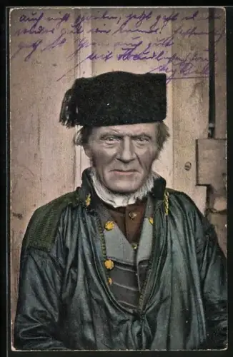 AK Älterer Herr in Hessischer Tracht
