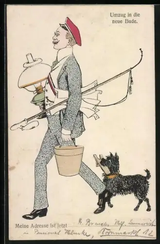 AK Umzug in die neue Bude, studentische Szene