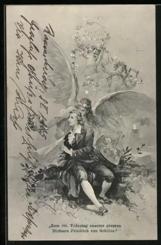 AK Friedrich Schiller, zum 100. Todestag