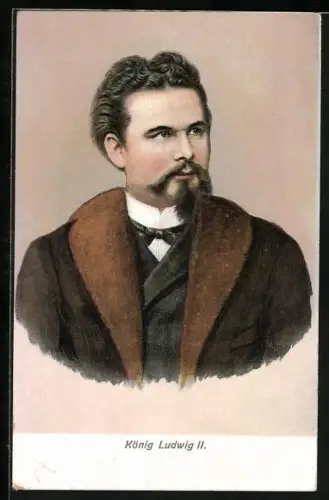 AK München, Zur Erinnerung an die Enthüllung des Denkmals für Weiland S. M. König Ludwig II. von Bayern