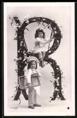 AK Kleiner Bäcker und seine Freundin am Buchstaben R