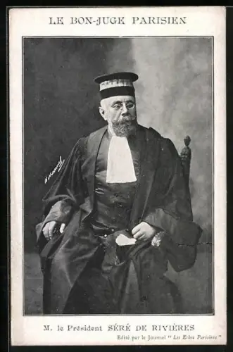 AK M. le President Séré de Rivieres, im Talar