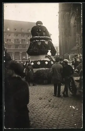 AK Köln, Glockenweihe am Dom, Ankunft der Glocke