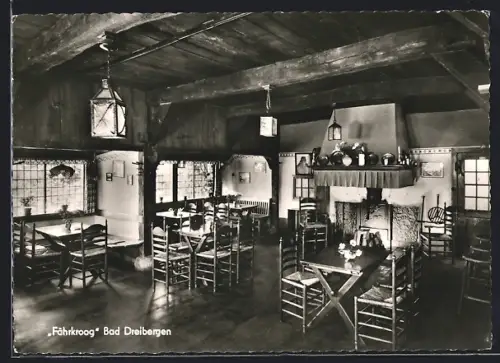 AK Bad Dreibergen /Bad Zwischenaahn, Fährkroog, Innenansicht der Ammerländer Gaststätte