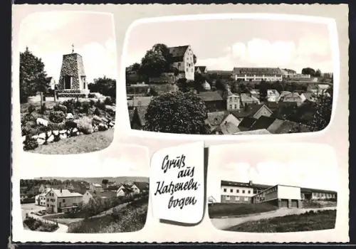 AK Katzenelnbogen, Ehrenmal, Ortsansicht
