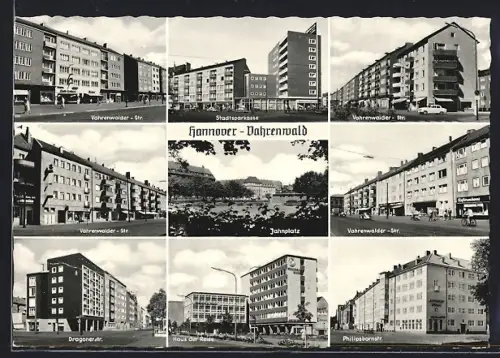 AK Hannover-Vahrenwald, Vahrenwalder Str., Stadtsparkasse, Jahnplatz