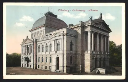 AK Oldenburg / Gr., Grossherzogl. Hoftheater