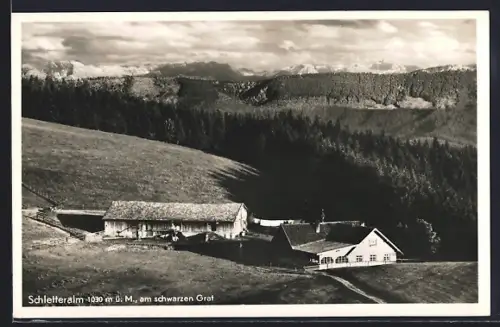 AK Schletteralm, Am schwarzen Grat, Ortsansicht