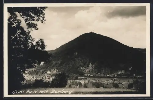 AK Suhl in Thüringen, Ortsansicht mit Domberg