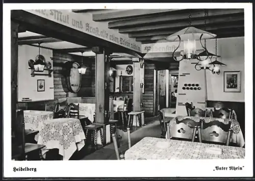 AK Heidelberg / Neckar, Gasthaus Vater Rhein, Inh. Emil A. E. Kramer