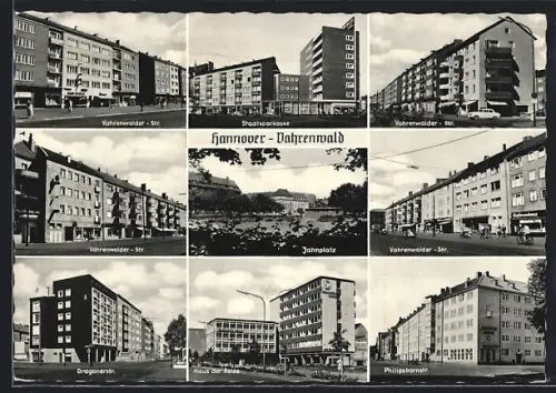 AK Hannover-Vahrenwald, Stadtsparkasse, Jahnplatz, Haus der Reise