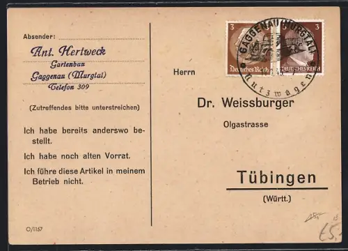 AK Tübingen /Württ., Dr. Weissburger in der Olgastrasse