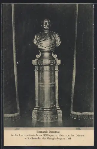 AK Göttingen, Bismarck-Denkmal in der Universitäts-Aula