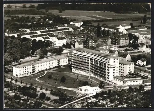 AK Frankfurt am Main-Ginnheim, St. Markus-Krankenhaus, Luftaufnahme
