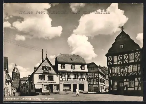 AK Camberg /Taunus, Marktplatz, Gasthaus zum Löwen