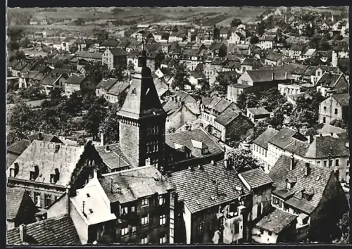 AK Dudweiler, Teilansicht aus der Vogelschau
