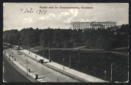 AK Kristiania, Slottet seet fra Drammensveien