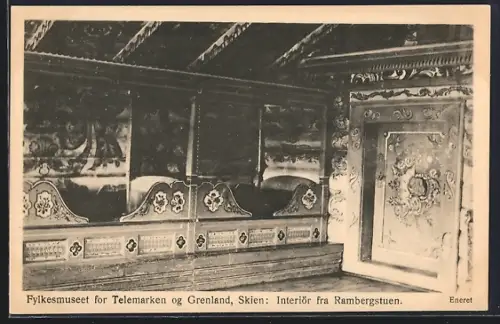 AK Skien, Fylkesmuseet for Telemarken og Grenland, Interiör fra Rambergstuen
